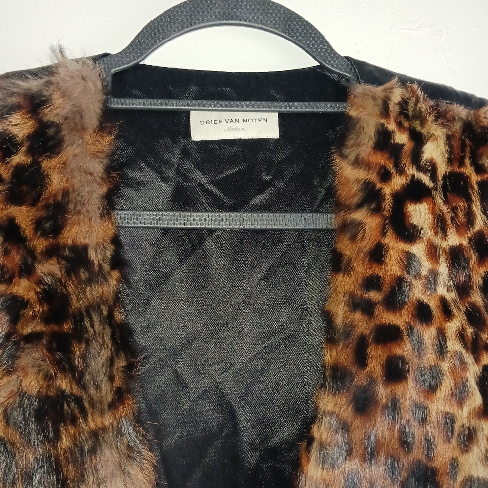 Dries Van Noten, Leopard Print Fur Vest